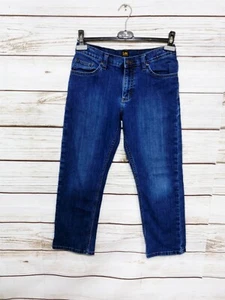 Lee Straight Fit Boys Denim Jeans Size 14 Husky Blue Stretch Mid Rise 5 Pockets - Picture 1 of 8