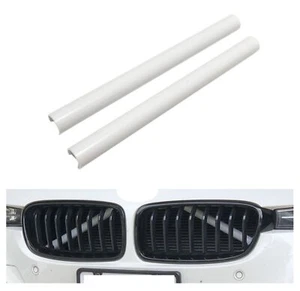 Grill Bar V Brace For BMW F31 F30 3 Series Front Grille Trim Strips Cover White - Foto 1 di 4