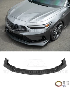Matte Black Performance Front Splitter Fits 23-Up Acura Integra DE4 Bumper Lip - Picture 1 of 24