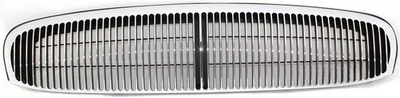 Grille For 97-2004 Buick Park Avenue Chrome Shell w/ Black Insert Plastic - Image 1 of 4