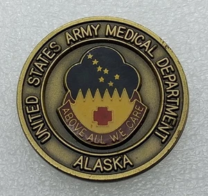 US Army Medical Department Alaska Challenge Coin - Picture 1 of 2