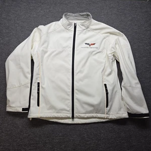 Corvette Herren Jacke XL National Corvette Museum Weiß Full Zip Chevy Chevrolet - Bild 1 von 12