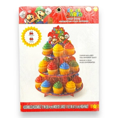 Soporte Super Mario de Nintendo Cupcake Treat 12" x 16,5" Foto 1 de 3