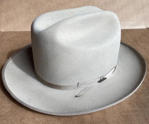 Sombrero vintage Stetson 3X Beaver Open Road bronceado talla 7 con caja - Imagen 1 de 18
