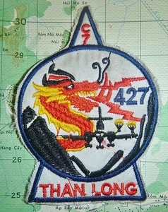 Patch - C-7 CARIBOU - VNAF DRAGON GODS - 427th Transport - Vietnam War - x ARVN - Picture 1 of 2