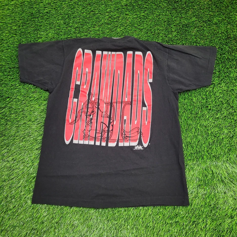 Camisa vintage 1993 Hickory Crawdads M/L 21x26 Majestic EE. UU. Foto 1 de 4