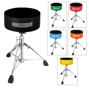 5 Core Drum Throne 5" Imbottito Velluto Top Sgabello Chitarra Girevole Regolabile Sedia - Foto 1 di 73