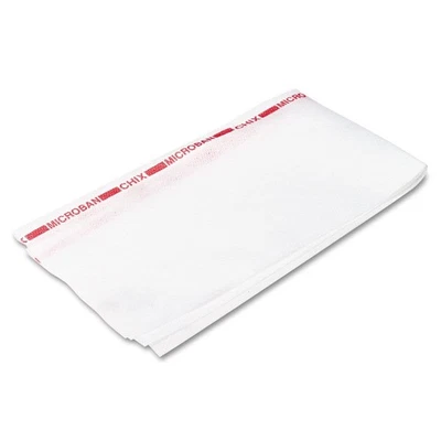 Chix 8250 13" x 24" Reusable Fabric Food Service Towels - White (150/CT) New - Image 1 of 2