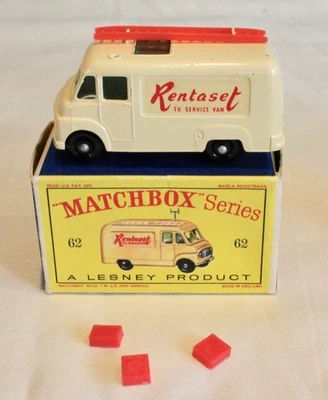Matchbox Series No.62 TV Service Van 'Rentaset' with Original Superb D Type Box. - Image 1 of 4