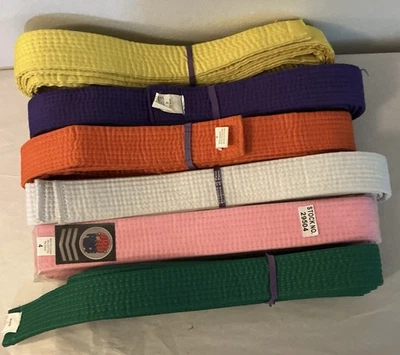 Lote De 6 Cinturones Pro Force Artes Marciales Karate Jiu-jitsu (5) Talla 4 (1) 5 A1027 Foto 1 de 3