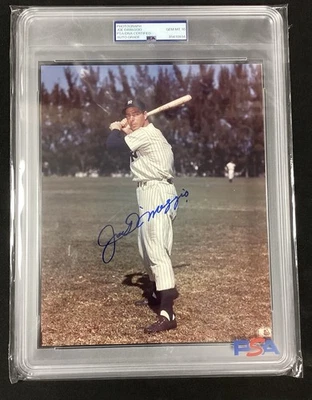 Joe DiMaggio Signed Photo 8x10 Baseball Yankees HOF Autograph PSA/DNA Perfect 10 - Image 1 of 4