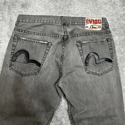 Pantalones de mezclilla para hombre Evisu 34x28 Y2K grunge raros holgados Foto 1 de 4