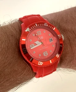 Coole Unisex ICE WATCH - rot mit rot metalic Ziffernblatt- zeitlos schön! - Bild 1 von 6