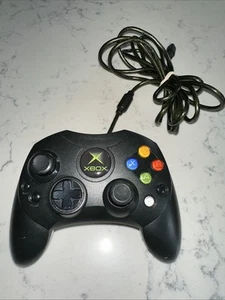 Original Classic Xbox S-Type Controller Schwarz Original OEM - Bild 1 von 4