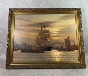 Age of Sail Maritim Print Greenwich Reach 1887 Rodney Charman Print - Bild 1 von 6