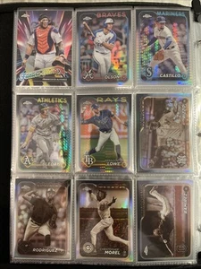 HUGE 2024 Topps Chrome / Update Baseball Refractor Parallel Insert Lot 80 Cards! - Picture 1 of 9