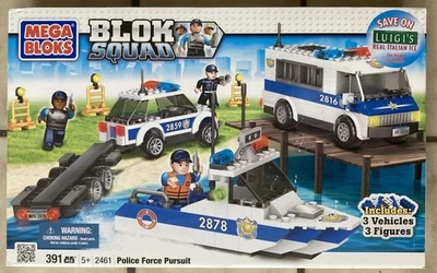 NEW Sealed MEGA BLOKS Blok Squad 2461 Police Force Pursuit from 2011 - Retired  - Image 1 of 4