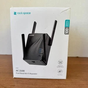 Rock Space - AC1200 1200Mbps - WIFI Extender Booster Router  - NEW - Picture 1 of 6