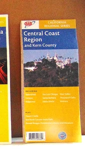 2005 AAA Straßenkarte von Central Coast und Kern County, Kalifornien - Bild 1 von 1