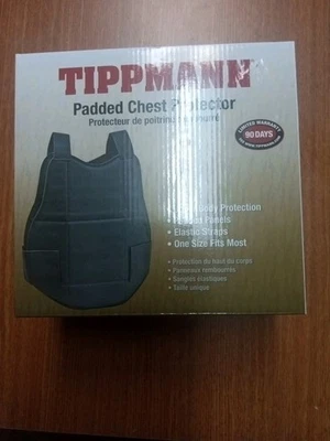 Chaleco acolchado de paintball protector de pecho negro Tippmann nuevo Foto 1 de 3