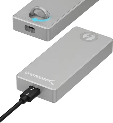 SABRENT Thunderbolt NVMe Gehäuse, m2 SSD Adapter 40Gbps (M-Key) Werkzeuglos - Bild 1 von 4