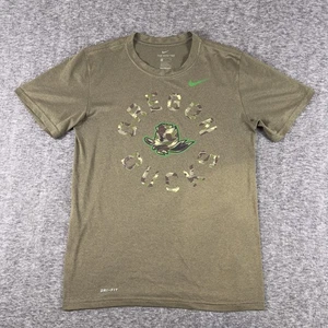 Oregon Ducks Shirt Herren klein grün College Football Nike Dri-FIT Camouflage Maskottchen - Bild 1 von 9