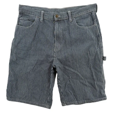 Pantalones Cortos Dickies Para Hombre 36 Azul Blanco Rayas de Nogal Carpintero Ropa de Trabajo Lazo Martillo Foto 1 de 4