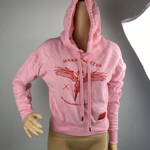 Felpa con cappuccio Harry Potter New York donna XS rosa cropped Phoenix - Foto 1 di 7