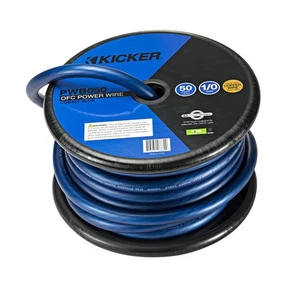 Kicker PWB050 50ft Long 1/0Awg Cobalt Blue Hyper Flex Power Wire - Picture 1 of 3