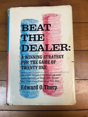 BEAT  THE DEALER: Ed Thorp  HC w/ DJ . ORIGINAL CARDS IN BACK. 1962, 11th Print - Image 1 of 4