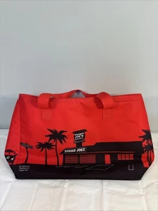 Bolso grande Trader Joe's rojo aislado congelador refrigerador mercado comprador raro - Imagen 1 de 15