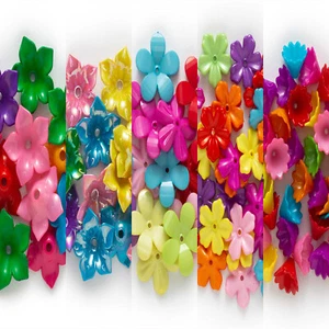 Acrylic Flower Bell Beads Jewelry Making Pendant Earring Necklace Hairpin Brooch - Picture 1 of 6