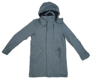 Helly Hansen Mens Barents Parka Beluga Gray Full Zip Long Coat Hooded Small - Picture 1 of 11
