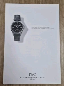 IWC Schaffhausen - Booklet der Uhr Fliegeruhr Broschüre - Mark Uhren Watches - Picture 1 of 6