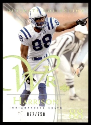 2003 Upper Deck Ultimate Collection Marvin Harrison 072/750 Indianapolis Colts - Image 1 of 2