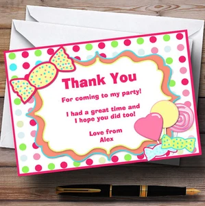 Tarjetas de agradecimiento personalizadas de fiesta de cumpleaños Sweety Tree - Imagen 1 de 1