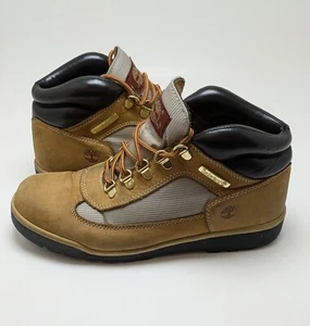 Youth Timberland Leather Field Sundance Tan Brown Boots 15945 Size 7 - Picture 1 of 7