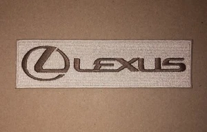Lexus Embroidered Patch 1.75x6” Brown/Tan - Picture 1 of 2