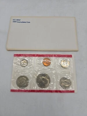 1979-D Mint Set with 6 Brilliant Uncirculated US Coins & Envelope - Image 1 of 4