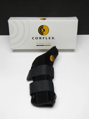 Corflex 8" Suede Wrist Lacer Splint Brace Support w Abducted Thumb  Left X-Small - Image 1 of 4