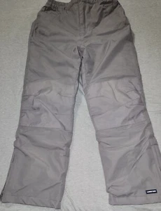 NEW LANDS END KIDS SQUALL WATERPROOF INSULATED GRAY WINTER SNOW PANTS Kids sz 10 - Picture 1 of 5