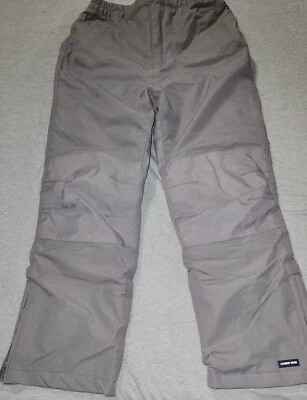 NEW LANDS END KIDS SQUALL WATERPROOF INSULATED GRAY WINTER SNOW PANTS Kids sz 10 - Image 1 of 4
