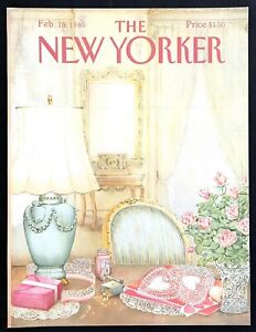 February 18, 1985 Valentines Day Theme art by Jenni Oliver New Yorker COVER ONLY