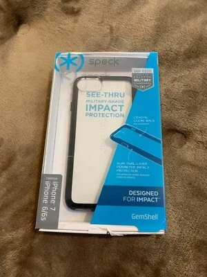 Speck Products GemShell Cell Phone Case for iPhone 7 - Clear/Black - Image 1 of 3