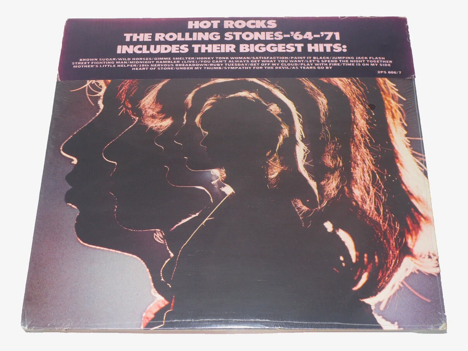 Rolling Stones Hot Rocks 1964-71 Sealed Vinyl LP USA 1971 Orig Obi Hype Sticker  - Image 1 of 4