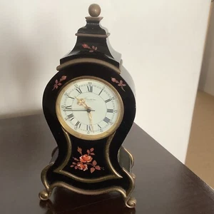 Swiss Prexim Hand Painted 10" Vintage Mantel Clock - Picture 1 of 7