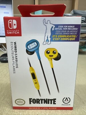 Nintendo Switch PowerA FORTNITE Wired Earbuds - Image 1 of 4