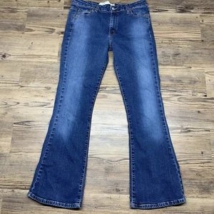 Vintage Levis 519 Low Flare Leg Juniors 13M Y2K Denim Jeans Cowgirl Rodeo Farm - Picture 1 of 10