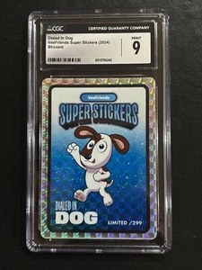 Dialed in Dog 2024 Veefriends Blizzard SUPER STICKERS /299 CGC Mint 9 - Picture 1 of 1