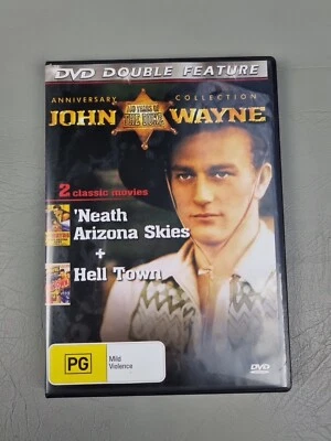 John Wayne Double Feature 'Neath Arizona Skies + Hell Town DVD New & Sealed - Image 1 of 3